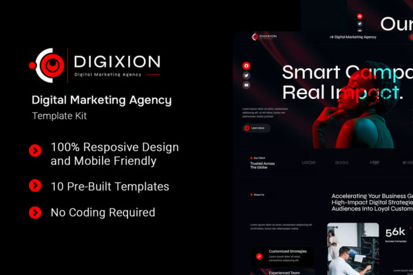 Digixion-数字营销机构 Elementor 模板套件