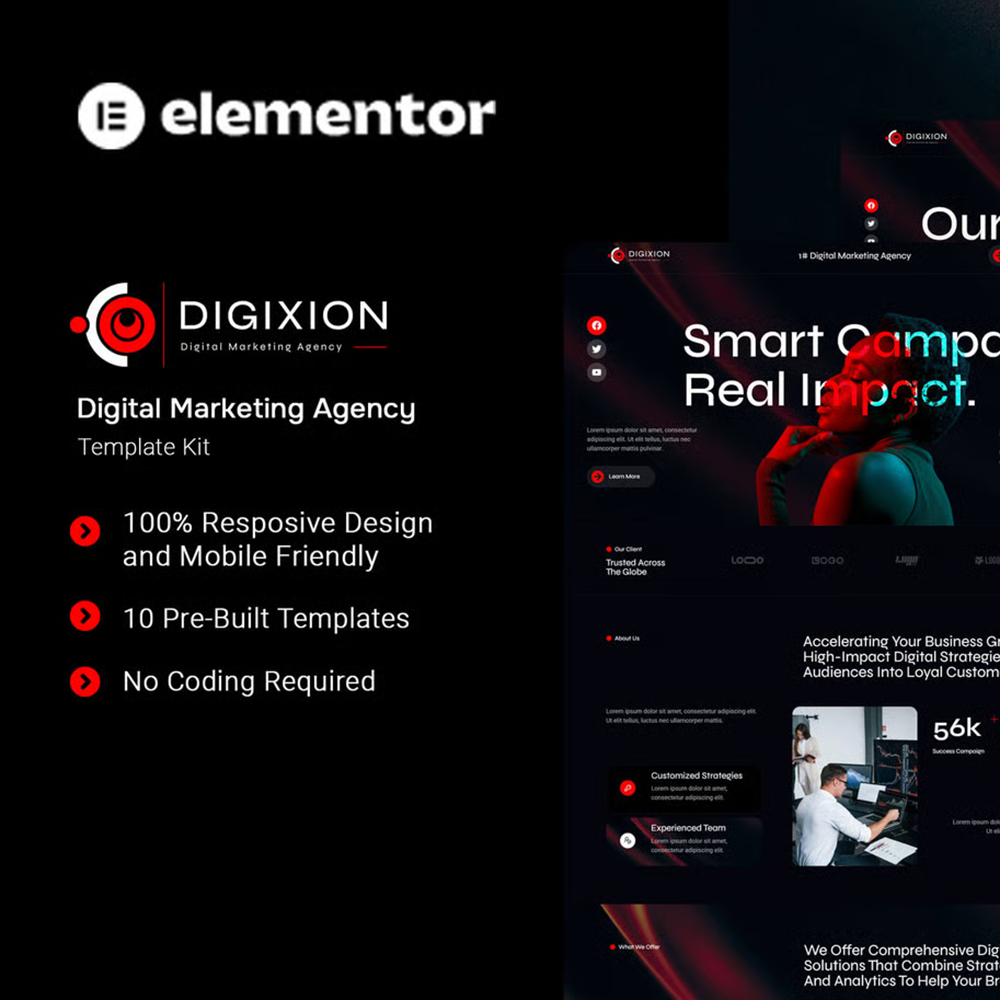 Digixion-数字营销机构 Elementor 模板套件
