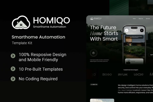 Homiqo-智能家居自动化 Elementor 模板套件