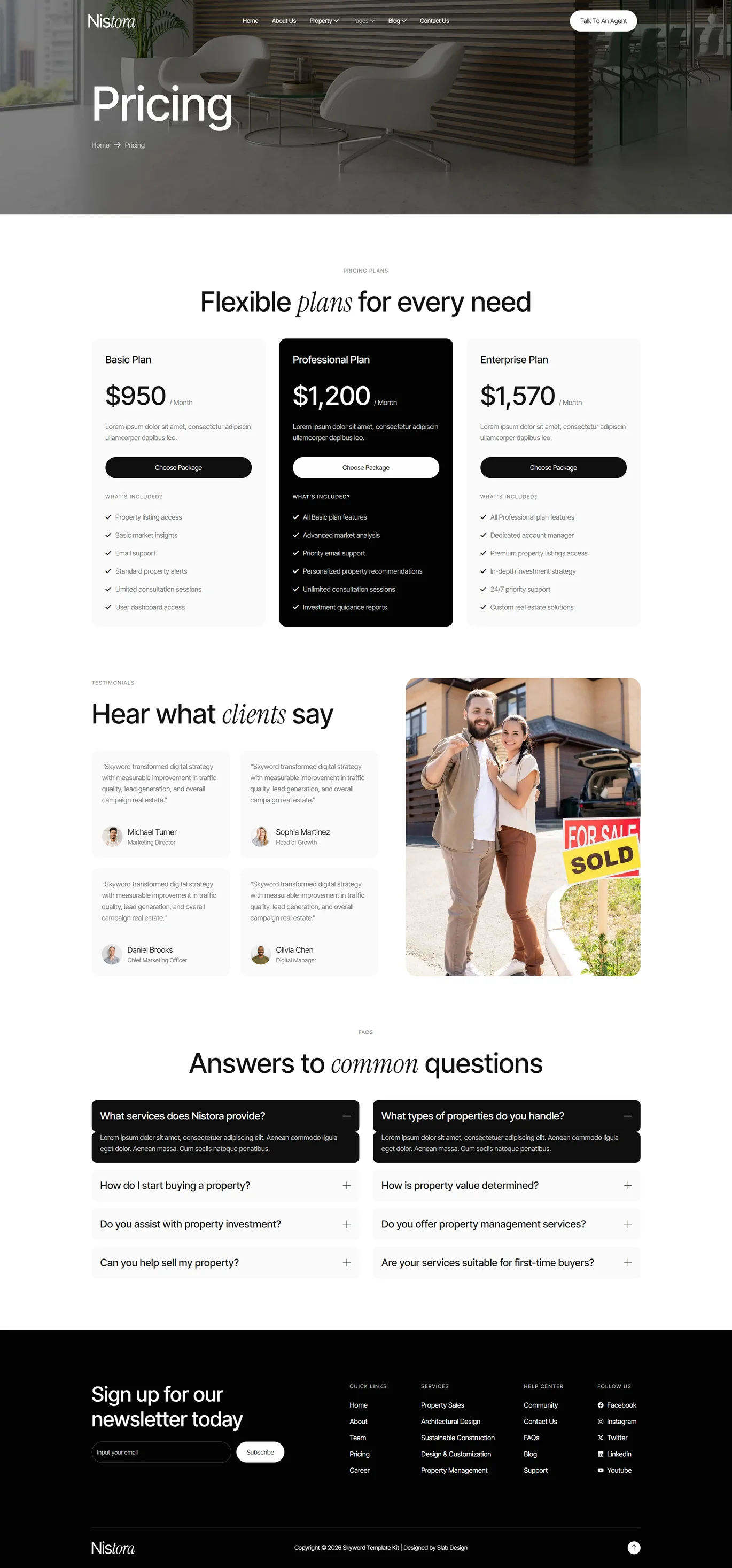 Nistora-房地产与物业 Elementor 模板套件 Preview 13