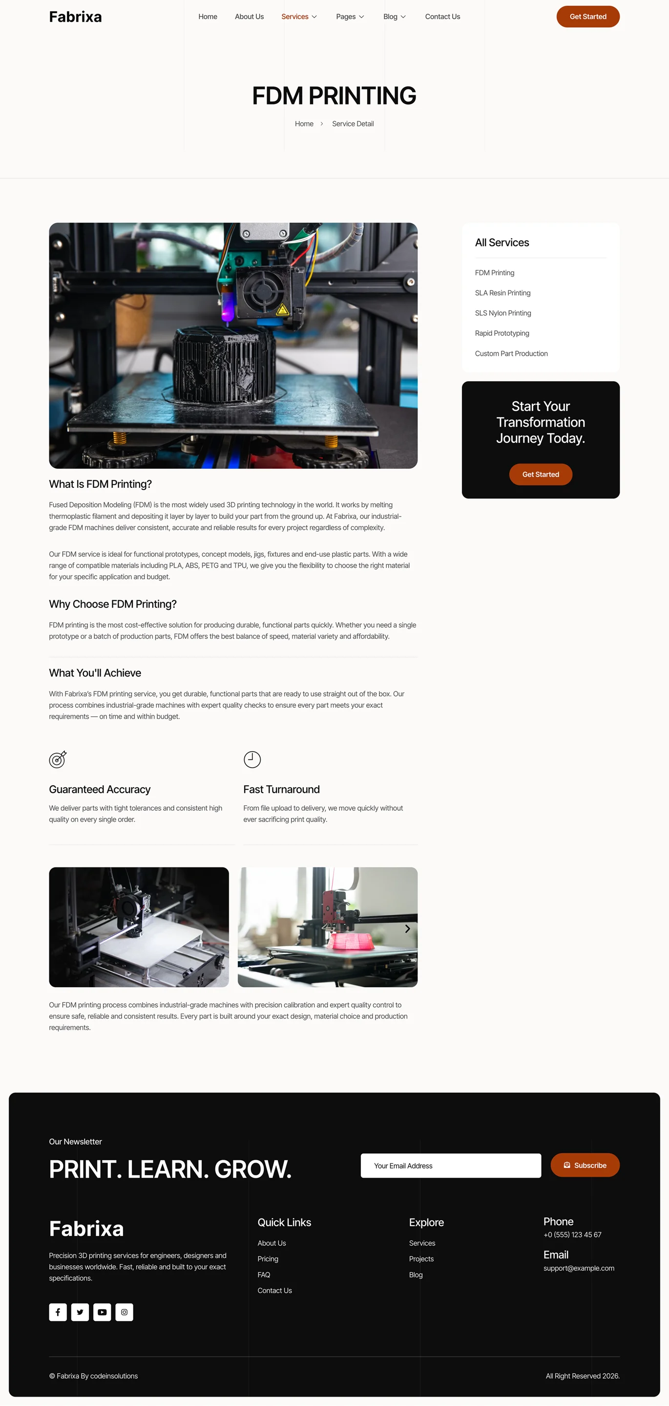 Fabrixa -3D 打印服务 Elementor 模板套件 Preview 11