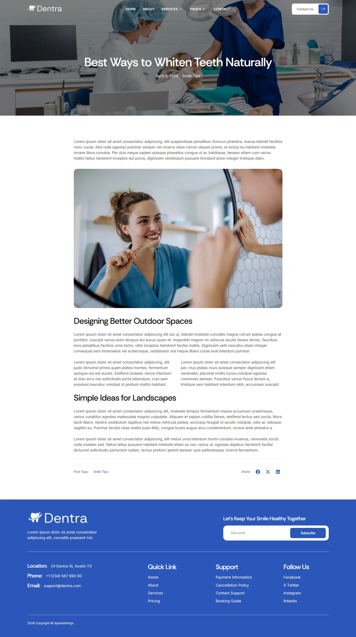 Dentra-牙医与牙科诊所 Elementor 模板套件 Preview 7