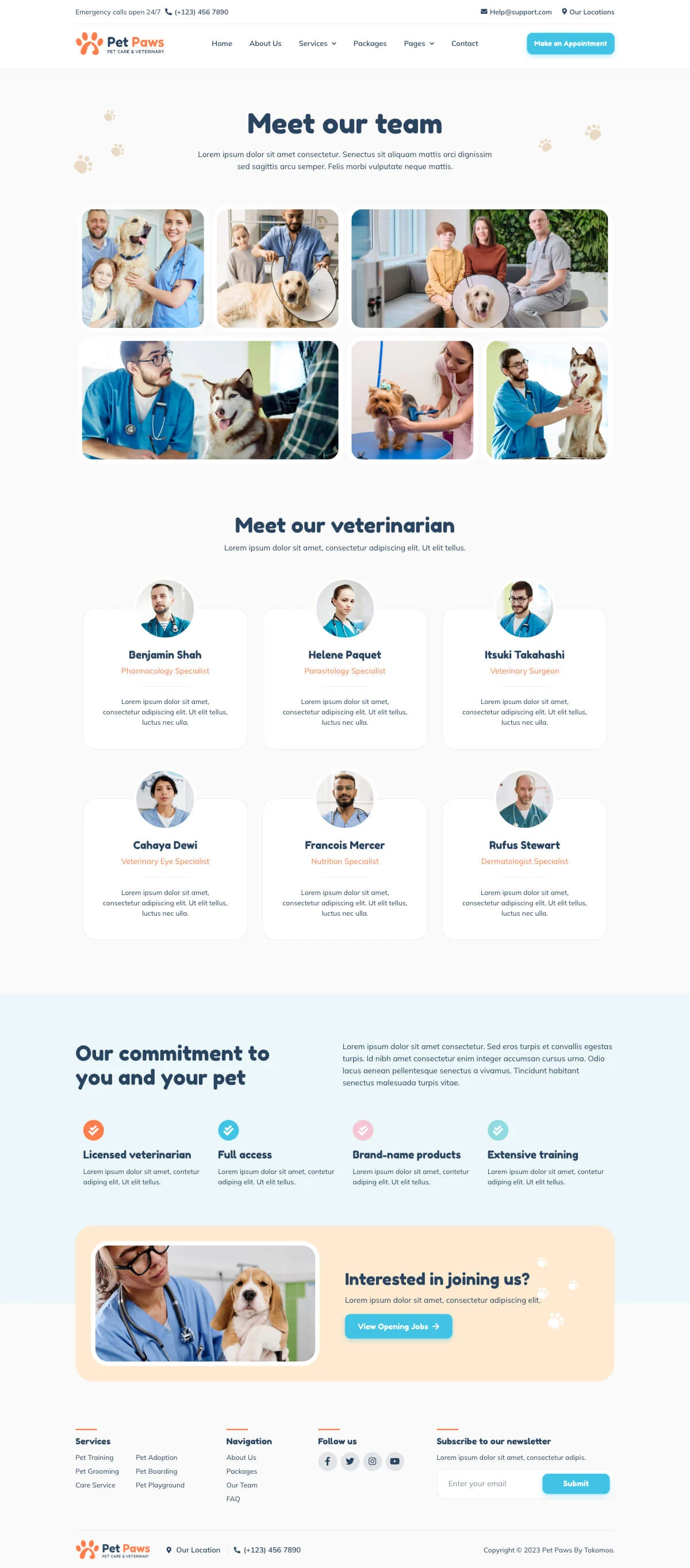 Pet Paws-宠物护理与兽医诊疗 Elementor 模板套件 Preview 7