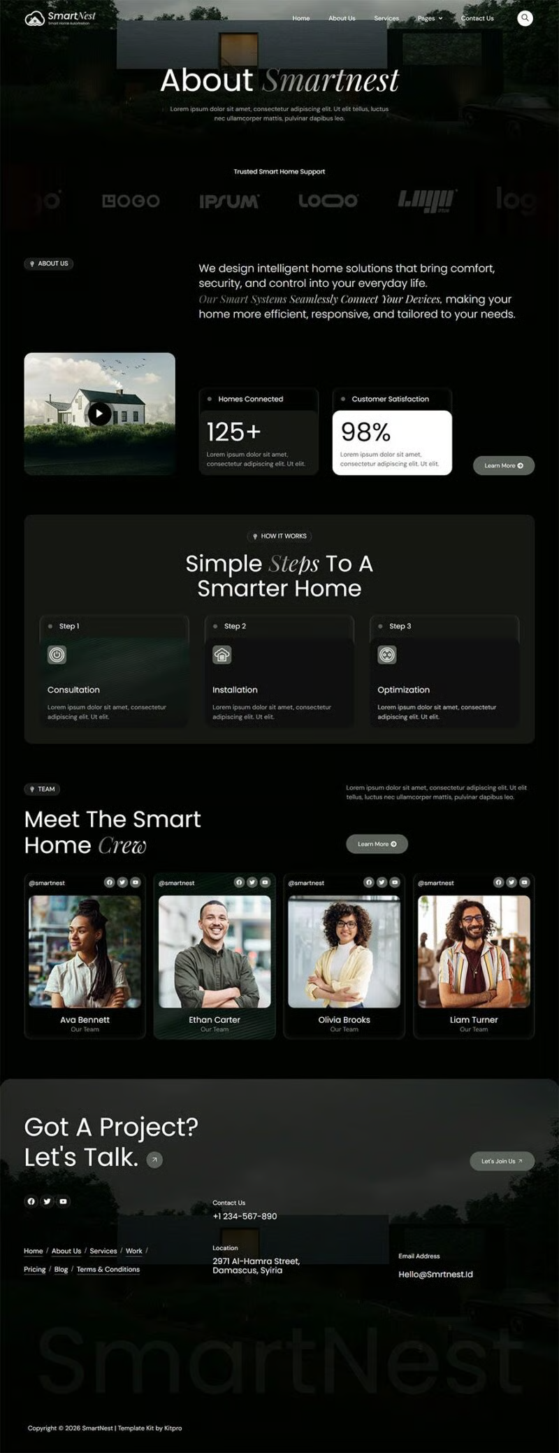Homiqo-智能家居自动化 Elementor 模板套件 Preview 7