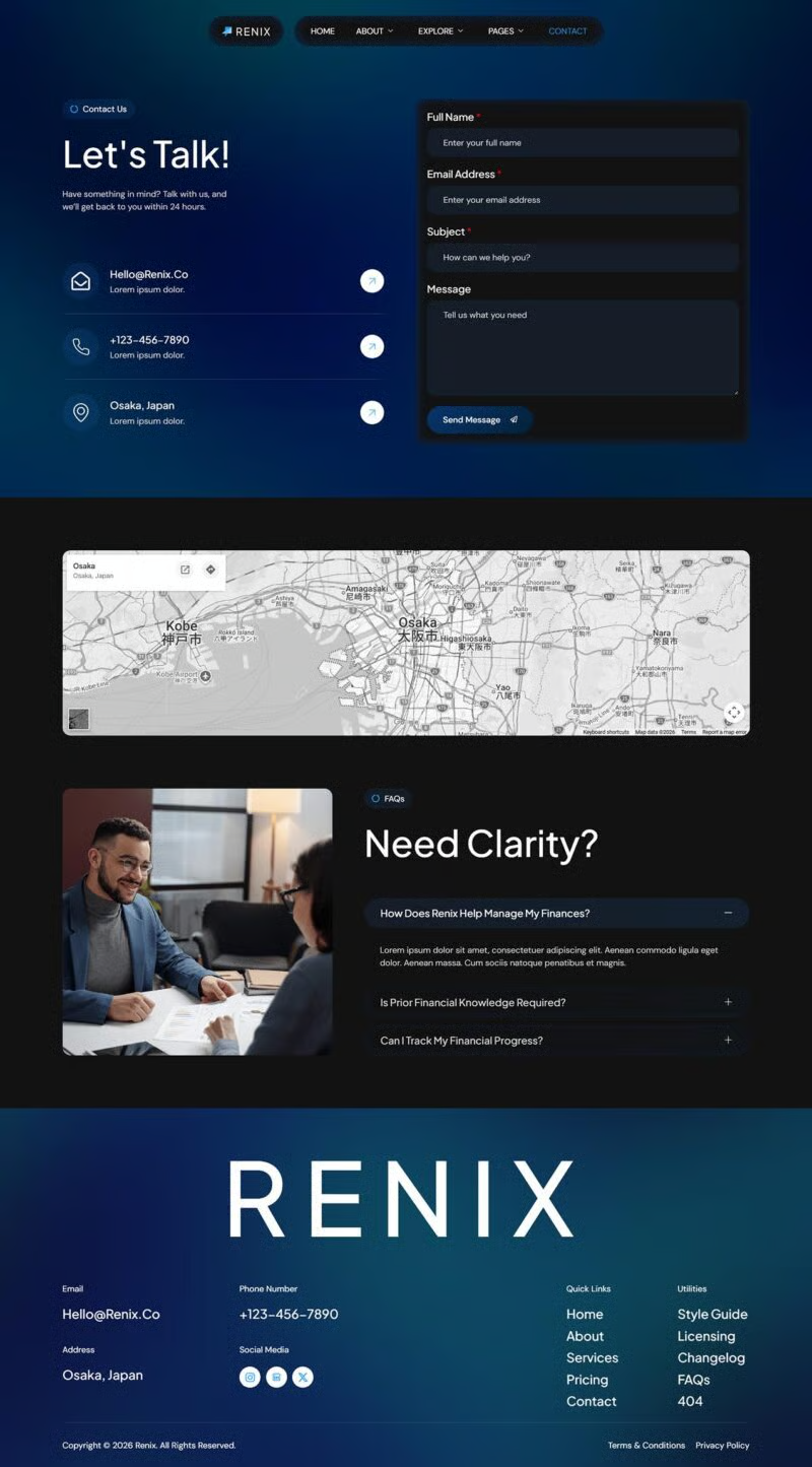 Renix-金融咨询类 Elementor 模板套件 Preview 10