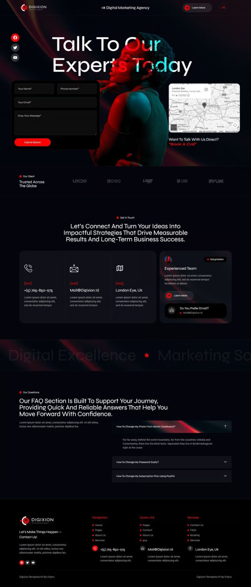 Digixion-数字营销机构 Elementor 模板套件 Preview 7