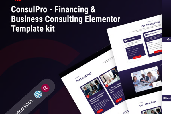 Consulpro-金融与商业咨询 Elementor 模板套件