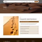 Zafara-沙漠探险旅行团 Elementor 模板套件 4