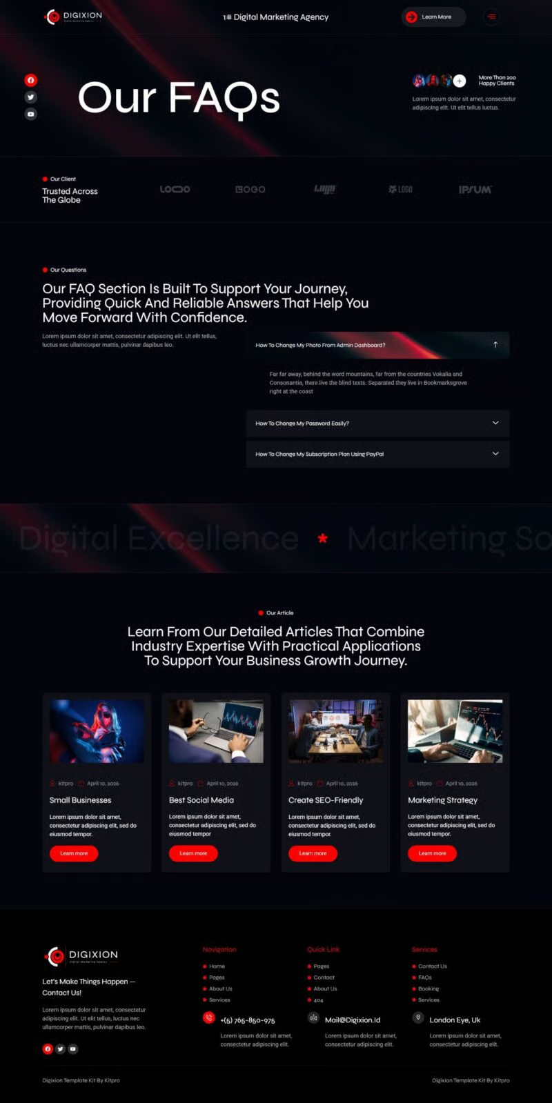 Digixion-数字营销机构 Elementor 模板套件 Preview 5