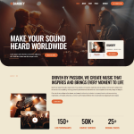 Bandify-乐队与音乐人 Elementor 模板套件 1