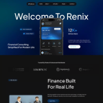 Renix-金融咨询类 Elementor 模板套件 4