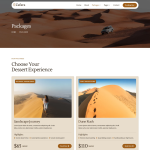 Zafara-沙漠探险旅行团 Elementor 模板套件 3