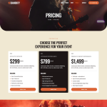 Bandify-乐队与音乐人 Elementor 模板套件 2