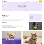 Pawrio-宠物寄养与日托 Elementor 模板套件 4