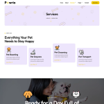 Pawrio-宠物寄养与日托 Elementor 模板套件 1