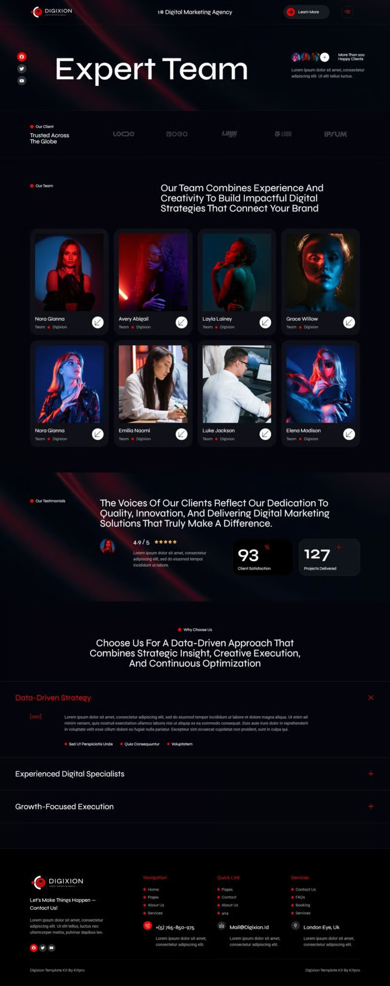 Digixion-数字营销机构 Elementor 模板套件 Preview 6