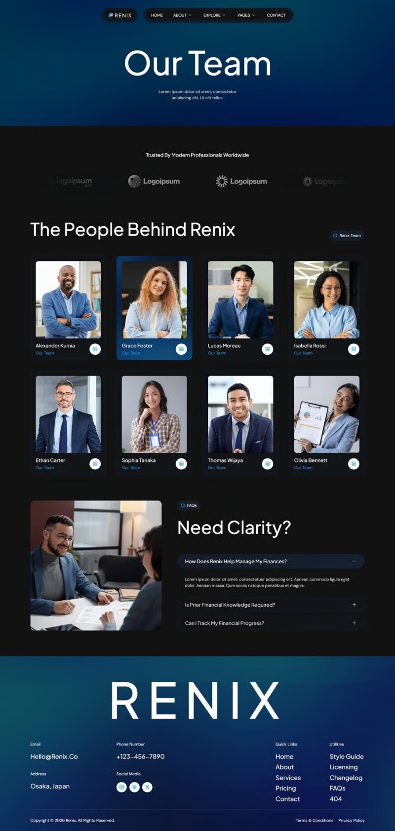 Renix-金融咨询类 Elementor 模板套件 Preview 9