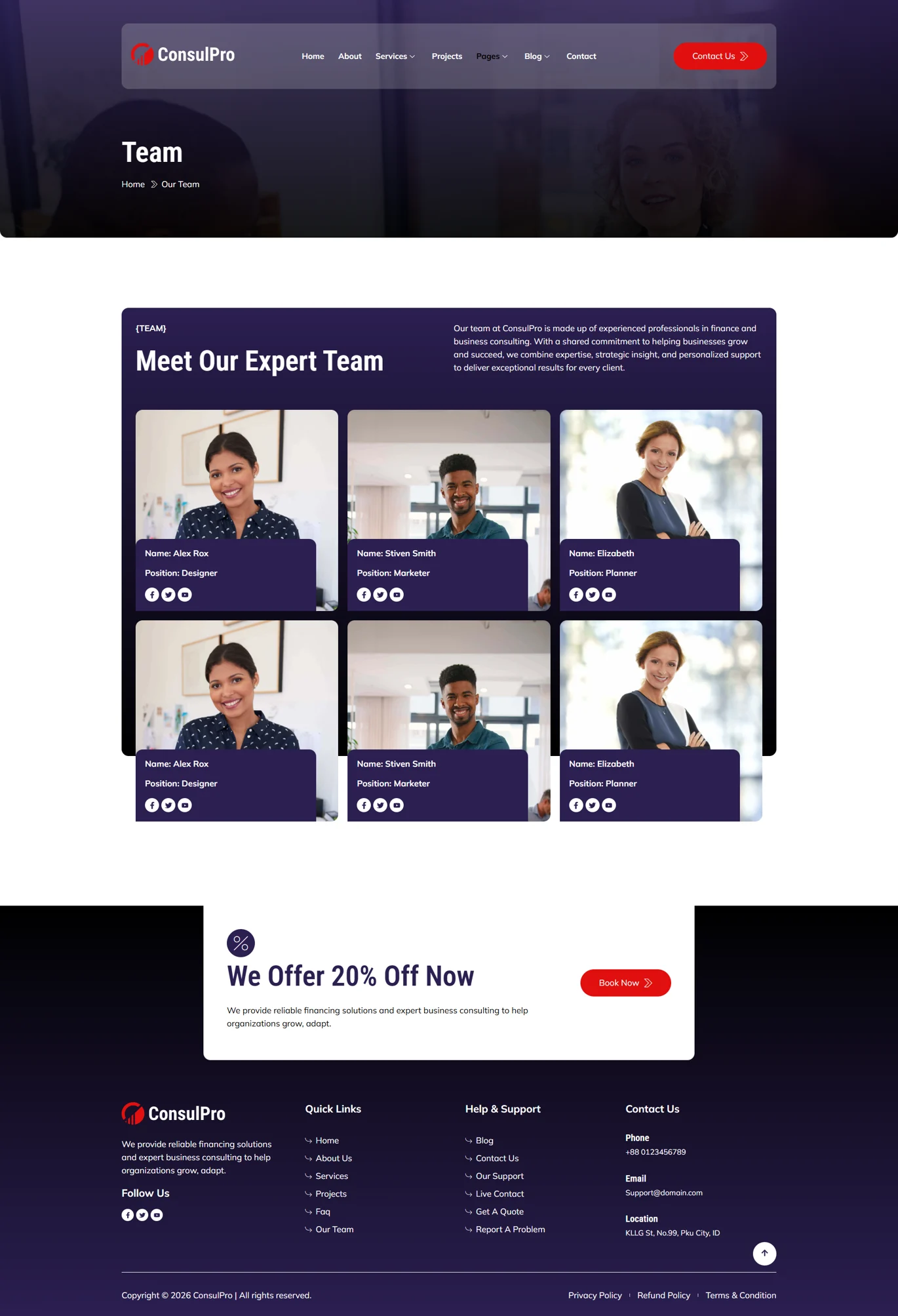 Consulpro-金融与商业咨询 Elementor 模板套件 Preview 5