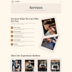 Rambut – 男士理发店 Elementor Pro 模板套件 4