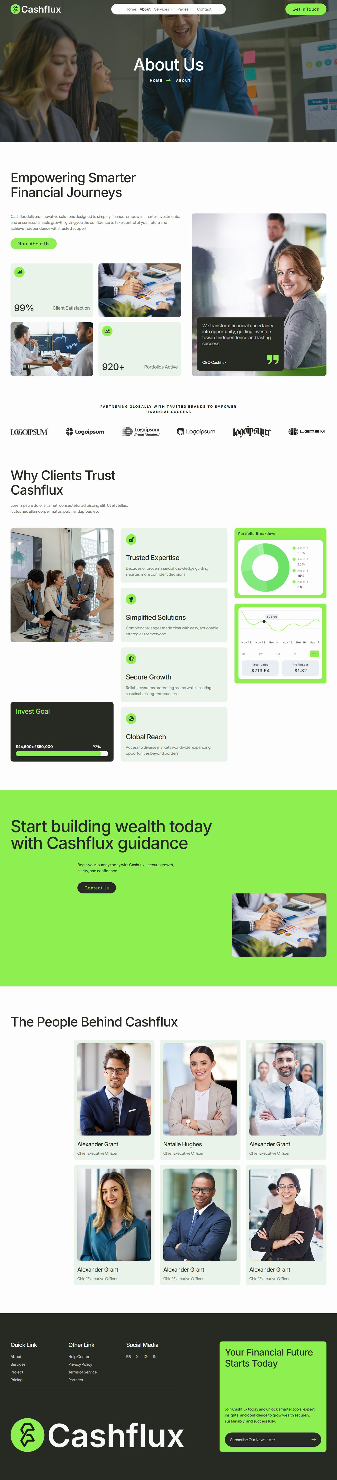 Cashflux – 金融投资行业 Elementor 模板套件 Preview 12