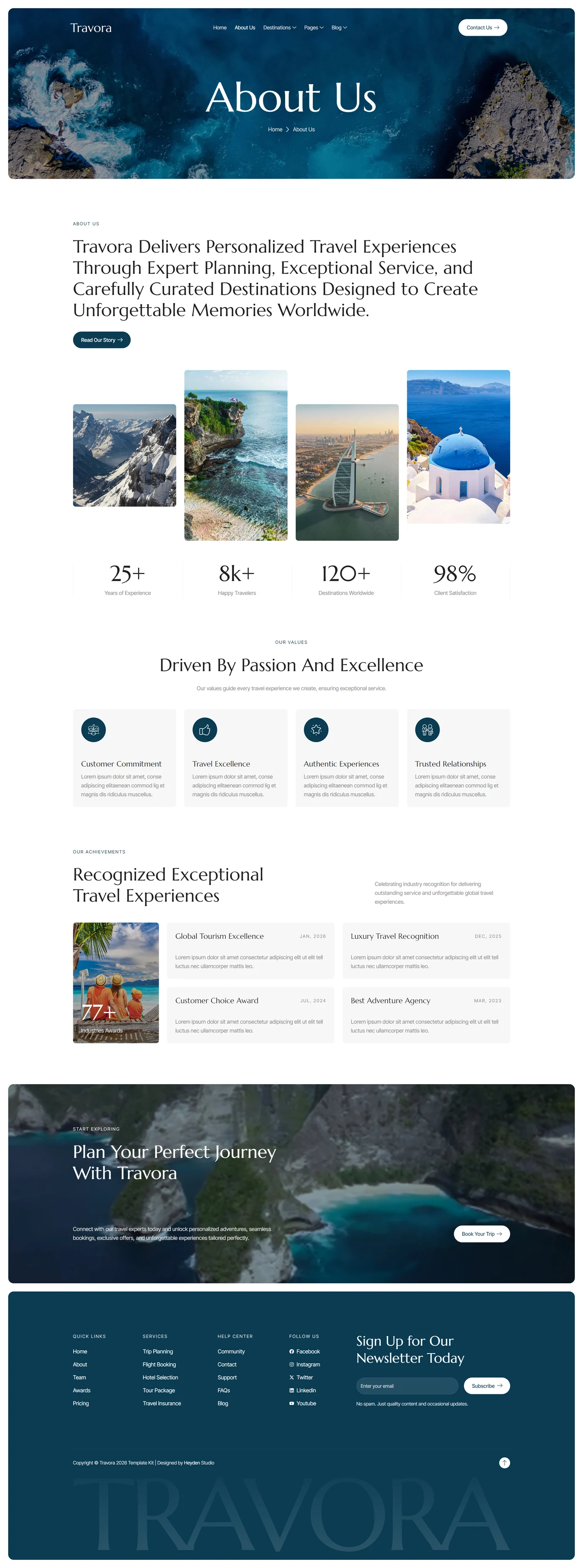 Travora – 旅游旅行社 Elementor 模板套件 Preview 7