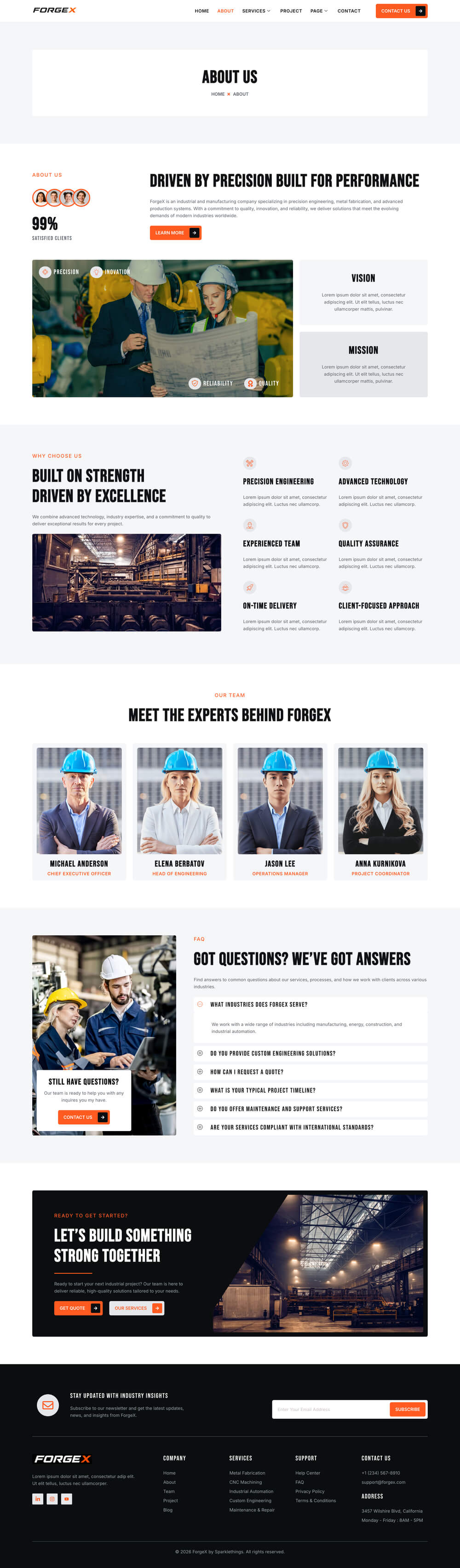 ForgeX – 工业与制造业 Elementor 模板套件 Preview 9