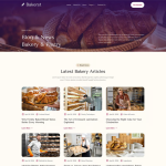 Bakerst – 烘焙糕点面包店 Elementor 模板套件 1
