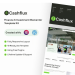 Cashflux – 金融投资行业 Elementor 模板套件