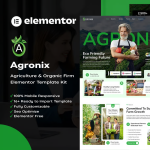 Agronix – 农业与有机种植 Elementor 模板套件