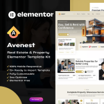 Avenest – 房地产及房源展示 Elementor 模板套件