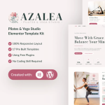 Azalea – 普拉提与瑜伽工作室 Elementor 模板套件