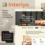Interiyo – 室内设计 Elementor 模板套件
