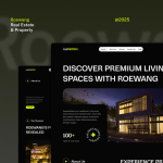 Roewang – 深色风格房地产及物业网站 Elementor 模板套件