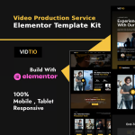 Vidtio – 视频制作行业 Elementor 模板套件