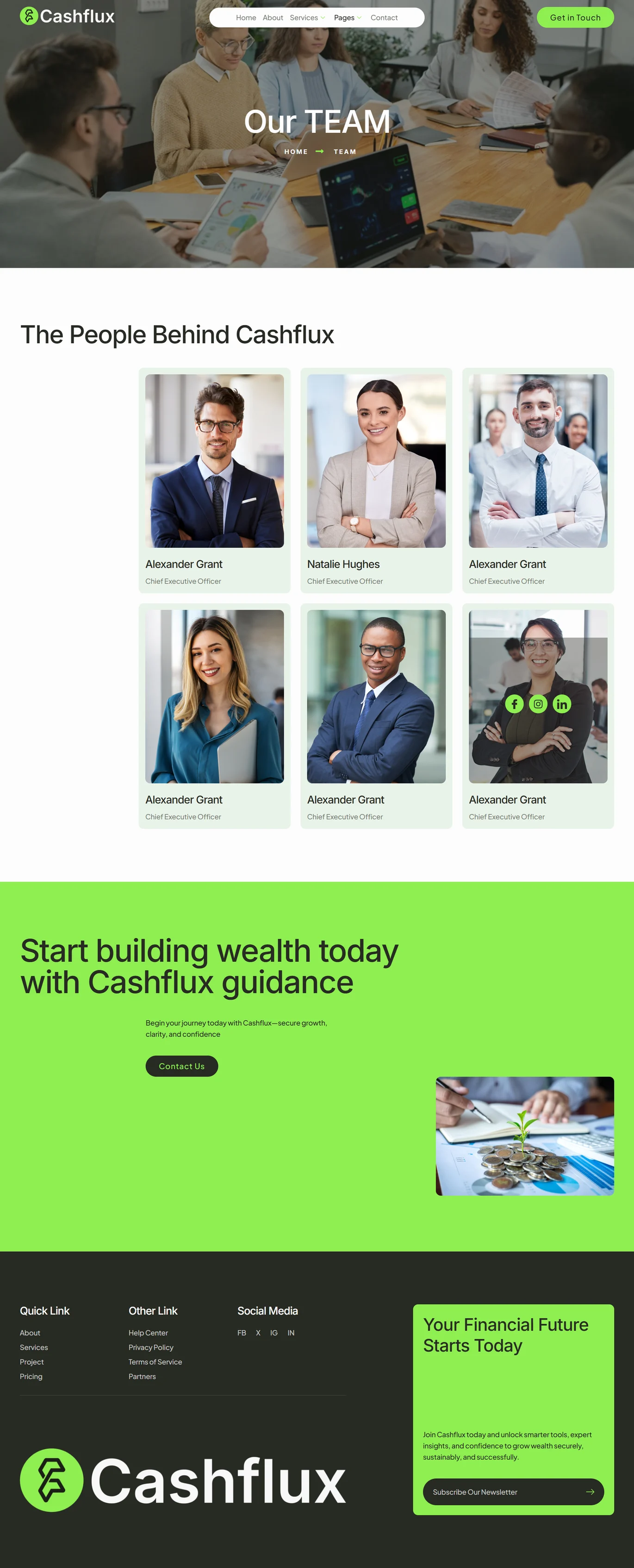 Cashflux – 金融投资行业 Elementor 模板套件 Preview 5
