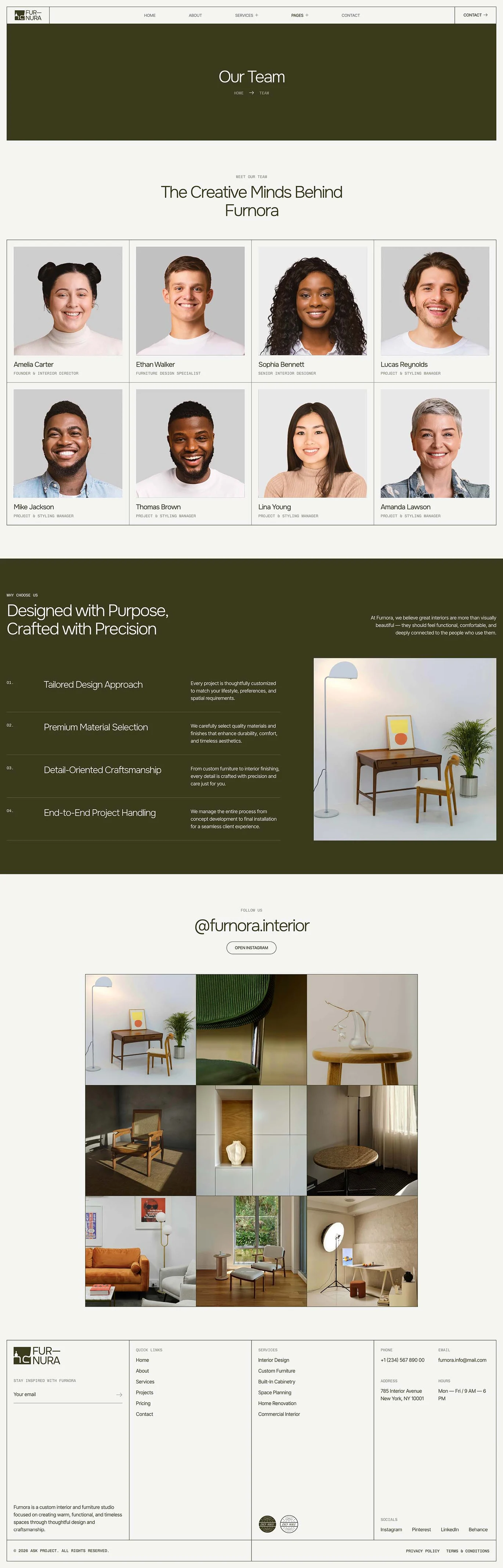 Furnora – 定制室内设计与家具工作室 Elementor 模板套件 Preview 9