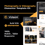 Videox – 摄影与影视制作服务 Elementor 模板套件