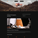 Photolio – 摄影工作室与作品集 Elementor 模板套件 1