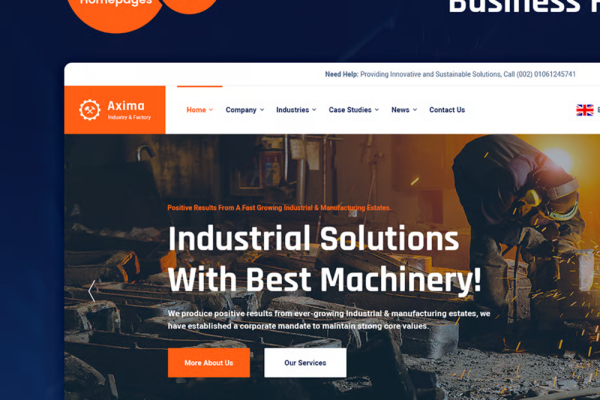 Axima – 工厂工业 HTML5 网站模板