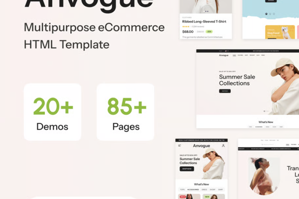 Anvogue-多用途电商 HTML 模板