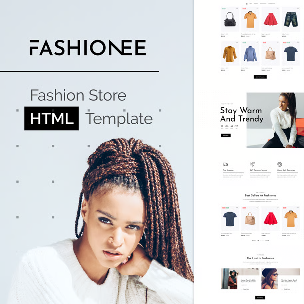 Mollee-时尚店铺 HTML 模板