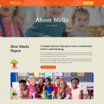 Meelo – 幼儿园与儿童托管中心 Elementor Pro 模板套件 1