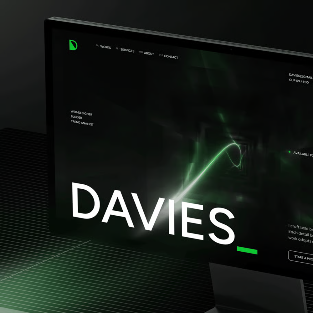 Davies – 个人作品集 HTML 模板