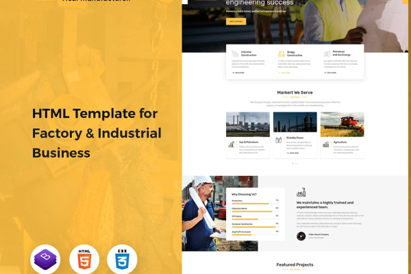 Enduz – 工厂行业 HTML 网站模板