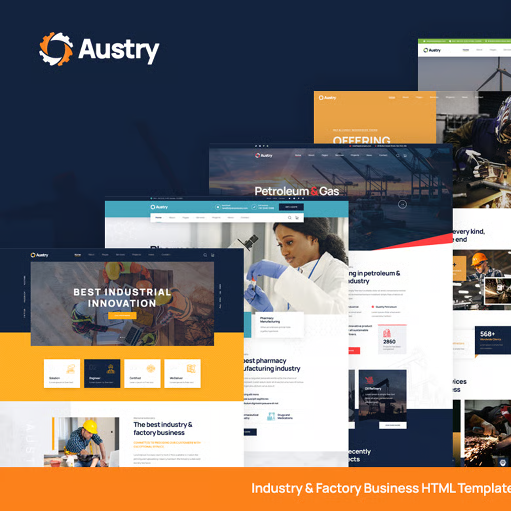 Austry – 工业与工厂商务网站模板