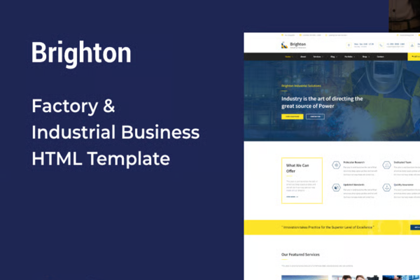 Brighton — 工厂工业企业模板