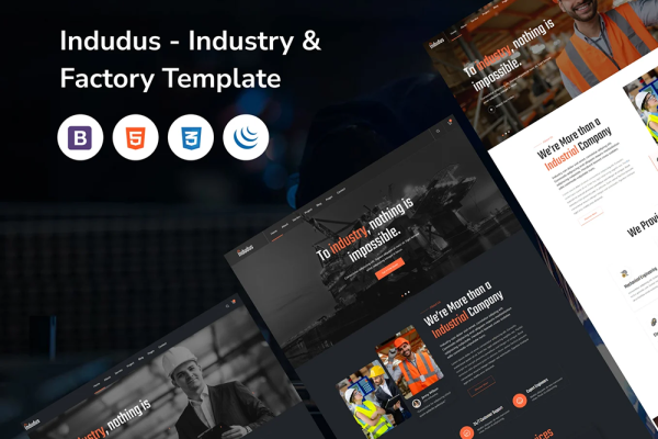 Indudus – 工业工厂网站模板