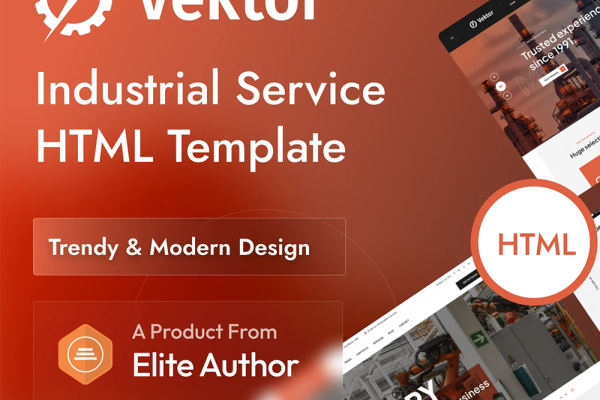 Vector – 工业服务 HTML 网站模板