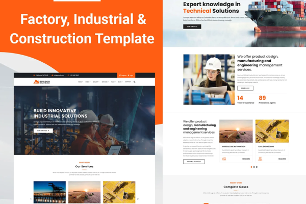 Buildco – 工厂与工业企业 HTML 网站模板