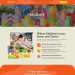 Meelo – 幼儿园与儿童托管中心 Elementor Pro 模板套件 2